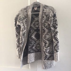 Open front long cardigan